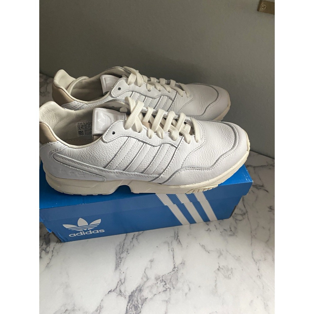 adidas ZX 1000 C Men's Low Top Lace-Up Sneakers White/Beige Leather FY7236